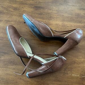 Enzo Angiolini Brown High Heel Pumps